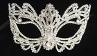 Rhinestone Crystal Masquerade Wedding Silver Gold Black Mask Venetian Mask (USA)