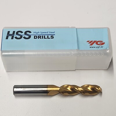 1/2x2-1/4x3-3/4 HSS(M35) Screw Machine Parabolic TIN Coated Drill #DN514032 5PCS