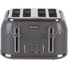 Breville VTR013 Curve 4 Slice Toaster Grey