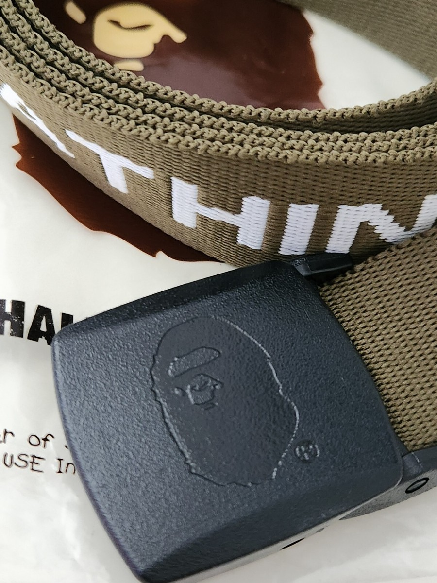小物 Rare A BATHING APE BAPE LOGO BUCKLE BELT A BATHING APE BAPE Buckle Multi Camo Belt Kanye West Super