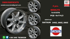 4 Cerchi Minilite 7j 15 7x15 Datsun Nissan 240Z 260Z 280Z wheels felgen jantes