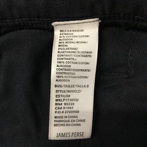 James Perse Jogger Pants Youth 3 (actual 35x29) Black Cotton Blend Drawstring - Picture 17 of 20