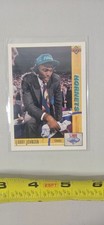 Larry Johnson Charlotte Hornets Rookie Basketball Card. rookie card picture