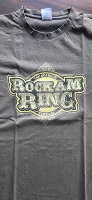 original Rock am Ring 2008 T-Shirt Gr. L  oliv grün Top Zustand  Männer 