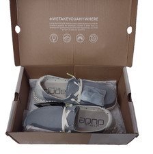 Hey Dude Wendy Rise Chambray Abyss Blue 121942122 US Women's 7 EU 38 Brand New 