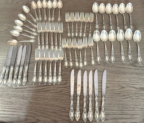 King Richard Towle Sterling Silver Flatware Service For 12 -60 Pieces 7.75lbs