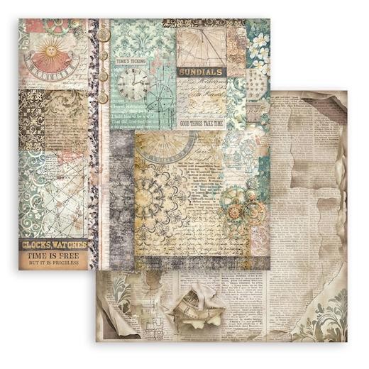 Stamperia 12""x12"" Double-Sided Paper - Gardens of Time Mixed Patterns