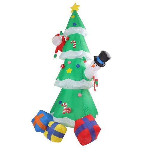 ⊹Inflatable Christmas Tree 15LED Blow Up Christmas Tree Yard Decor With - Picture 11 of 24