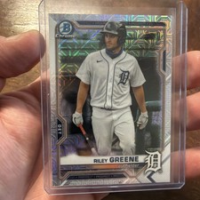 2021 Bowman Chrome Mega Box Refractor Riley Greene Prospects BCP-4