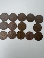 Queen Elizabeth II Half Penny Complete Date Run 1953–1967 14 Coins UK