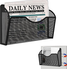 Magnetic File Holder, Magnetic File Folder Holder, No Drilling Installation, Mag