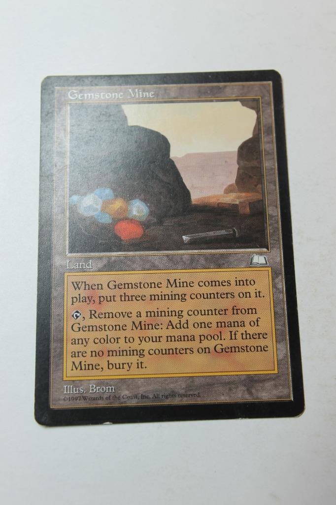MTG Gemstone Mine x1- -Weatherlight-Mod/Hvy Play