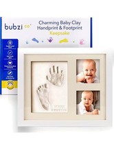 Bubzi Co. Baby Clay Handprint Footprint Keepsake Picture Frame