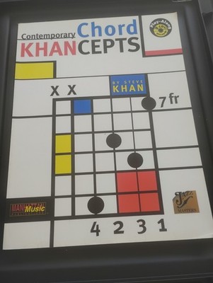 Steve Khan Contemporary Chord Khancepts Jazz Guitar Sheet Music Book No CD's 