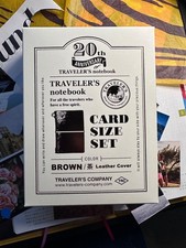 Traveler  s Notebook company 20th Anniversary Card Size in Brown