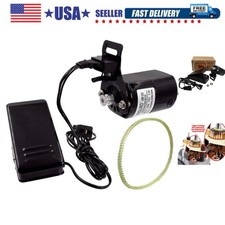 Sewing Machine Motor Kit with Foot Pedal  Belt - 110 Volt, 100 Watt for Impo...