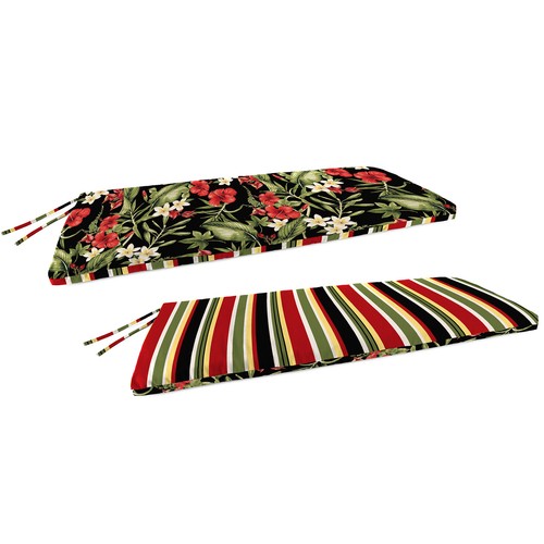 New Outdoor Patio Settee Swing Bench Cushion with Ties 48" x 18", Fade Resistant - Picture 1 of 6
