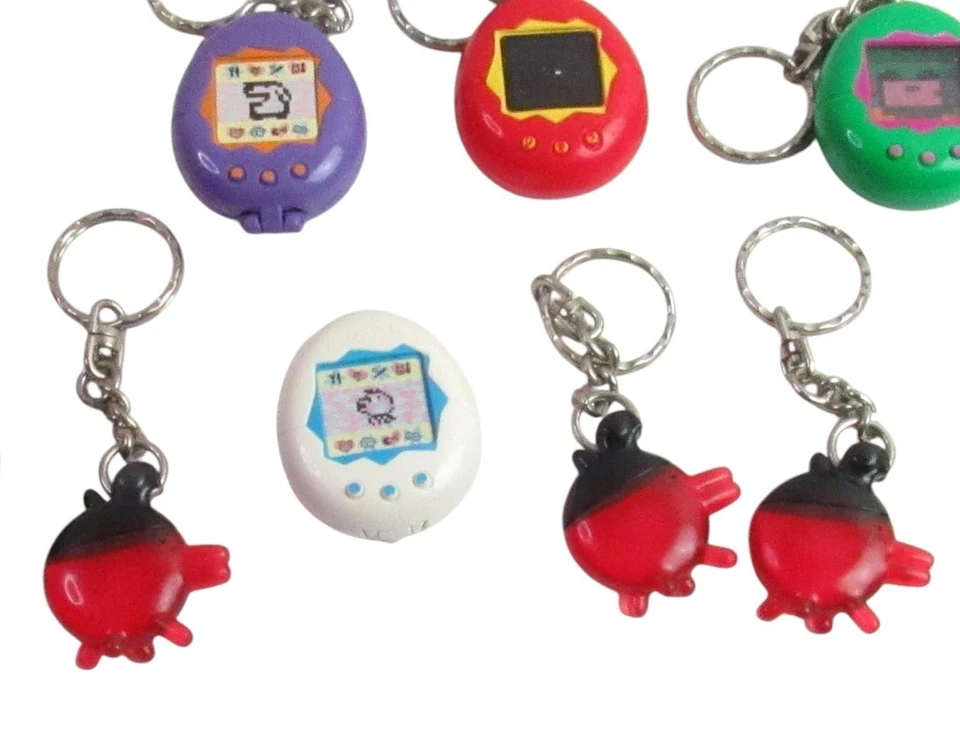 McDonalds Tamagotchi Keychain Toys Lot Of 12 Bandai Vtg 1997 - Image 3 of 4
