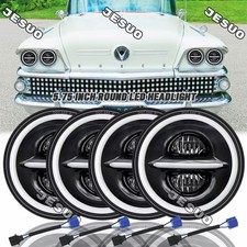 Dot 5.75 5-34 Inch Round Led Headlights 4pc Hilo Beam For Buick 1958-1975 Dot 5.75 5-34 Inch Round Led Headlights 4pc Hilo Beam For Buick 1958-1975