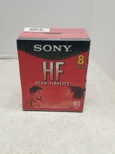 Sony HF 90 Minute Blank Audio Cassette Tapes 8 Pack High Fidelity C-90HFL NEW