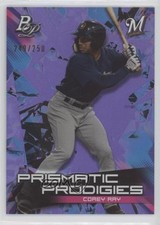 2019 Bowman Platinum Wal-Mart Prismatic Prodigies Purple Refractor Corey Ray 8d2