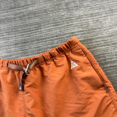 Nike ACG Trail Shorts Mens Large Orange Belted Utility Outdoors | eBay
