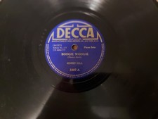 Decca Blue lb. Jazz 78/Honey Hill../Meade "Lux" Lewis../Assoli di pianoforte../E