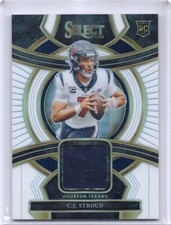 2023 Panini Select C.J. Stroud Rookie Swatches White Prizm /75