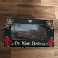 Old World Christmas Glass Blown Ornament, Bacon With OWC Gift Box 