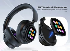  Wireless ANC Headphones Touch Control LED