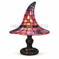12inch Halloween Witch Lamp  Witch Hat Light  USB Powered Table Decor Night