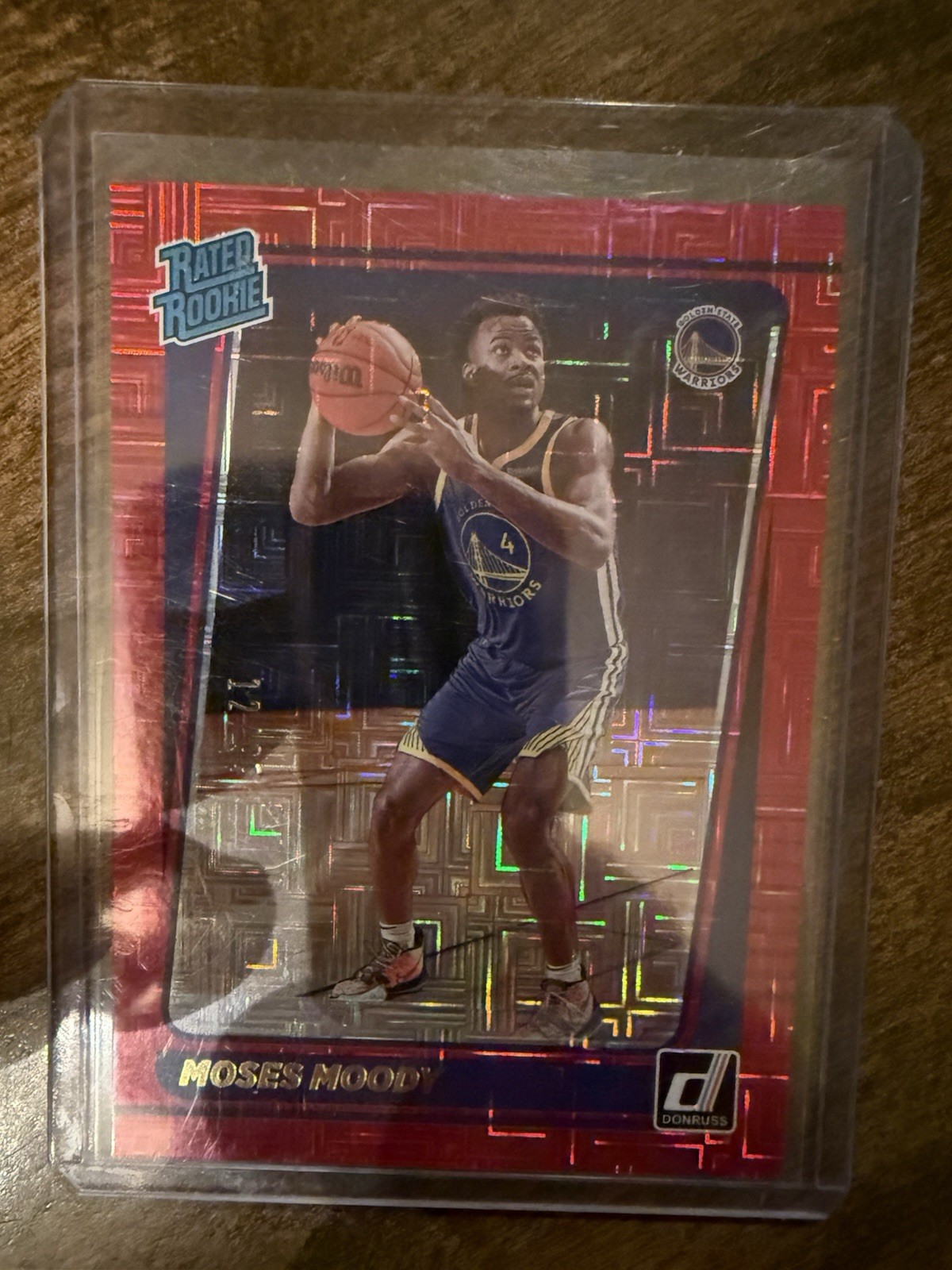 2021-2022 Donruss Moses Moody Rated Rookie Red Choice  SP, Card 234 #12/99