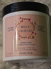 Perlier MIELE di CILIEGIO Cherry Blossom Honey Body Cream 16.9 fl oz Sealed