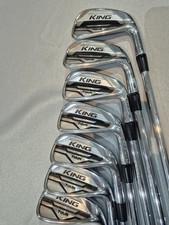 Cobra King MIM Tour Irons 4-PW KBS S-Taper Stiff Flex Steel Shafts Cobra Grips