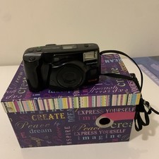 Olympus AZ-230 Superzoom 35mm Film Point and Shoot Black Camera