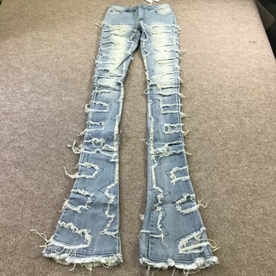 Guapi Jeans Womens 28 Distressed Flare Limited Edition Ripped