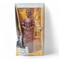 Barbie Inspiring Women – Author & Activist Maya Angelou Doll [DAMAGED BOX]