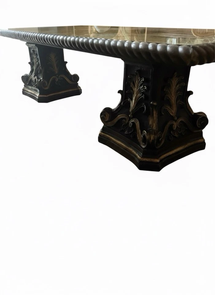 VTG 60s Eglomise Neoclassical Classic Italian Style Coffee Table Baroque Rococo - Image 2 of 4