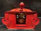 Vintage 1950s ACME Clothesline Reel Wall Mount Retractable RED Metal — photo 5