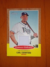 2011 Topps Heritage - Clubhouse Collection Relics Carl Crawford #CCR-CC Baseball