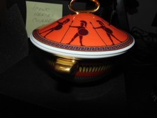 VERSACE BY ROSENTHAL, GERMANY "ICONIC HEROES" COVERED BOWL. STUNNING