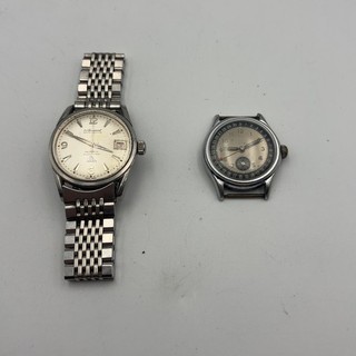 2x Vintage Oris Pointer Date & Le Cheminant Master Mariner Watches Repair