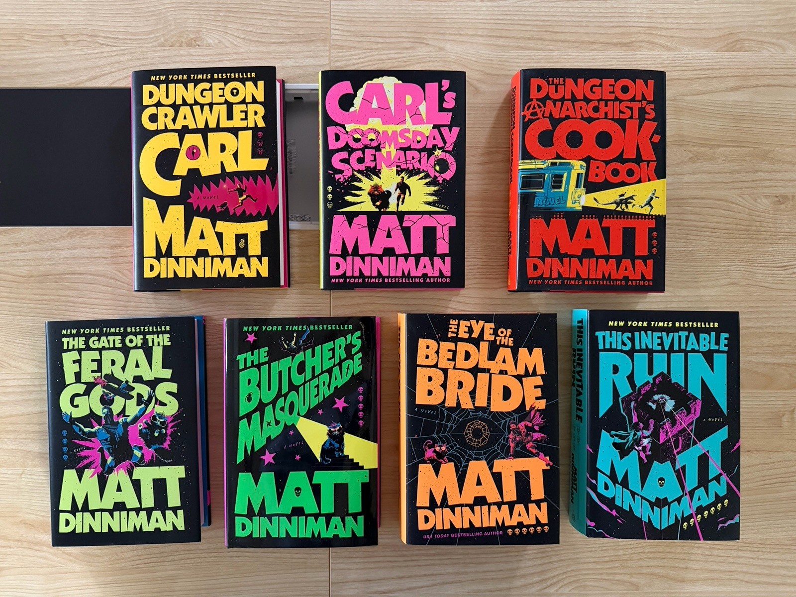 Dungeon Crawler Carl Vol. 1-7 Matt Dinniman Hardcover Book Set 1st Ace Ed New