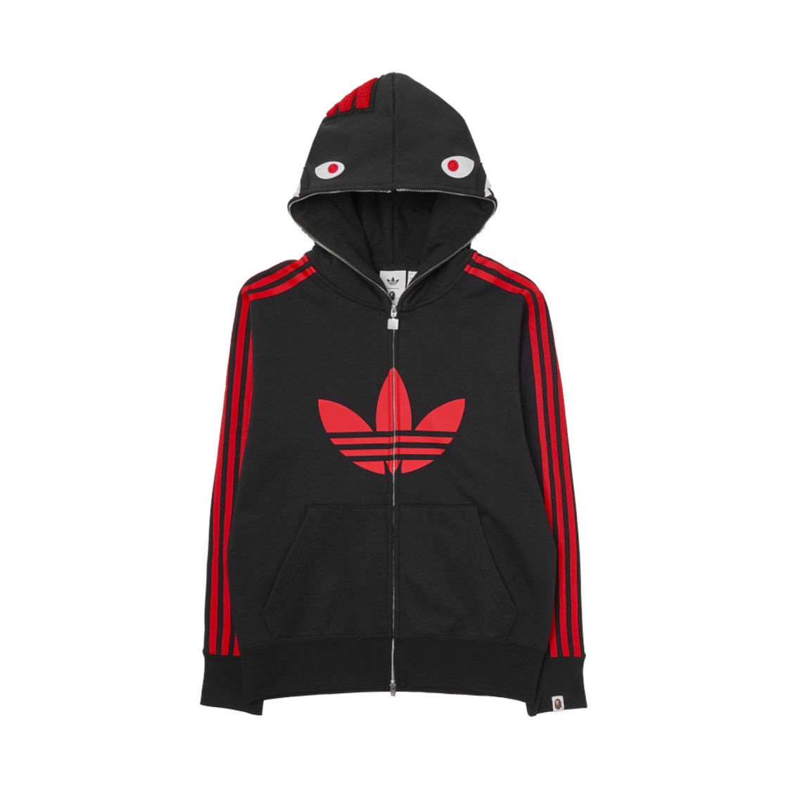Adidas x BAPE Ultimate Shark Hoodie Black KR Sizing image 2