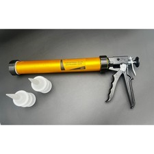 Kemper Industrial Klay Extruder Gun Gold Aluminum Pottery Tool with Nozzles