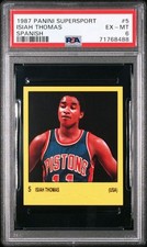 1987 🏀 PSA-6 - Isaiah Thomas Spanish Supersport #5 Panini 