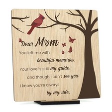 Sympathy Gifts for Loss of Mother - Memorial Plaque to Honor Beloved Mom