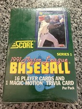 1991 Score Baseball Series 1 Factory Sealed Box