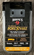 HOPPE'S BORESNAKE DEN 9mm  38/380/357 caliber Pistol Cleaning Kit 24002D