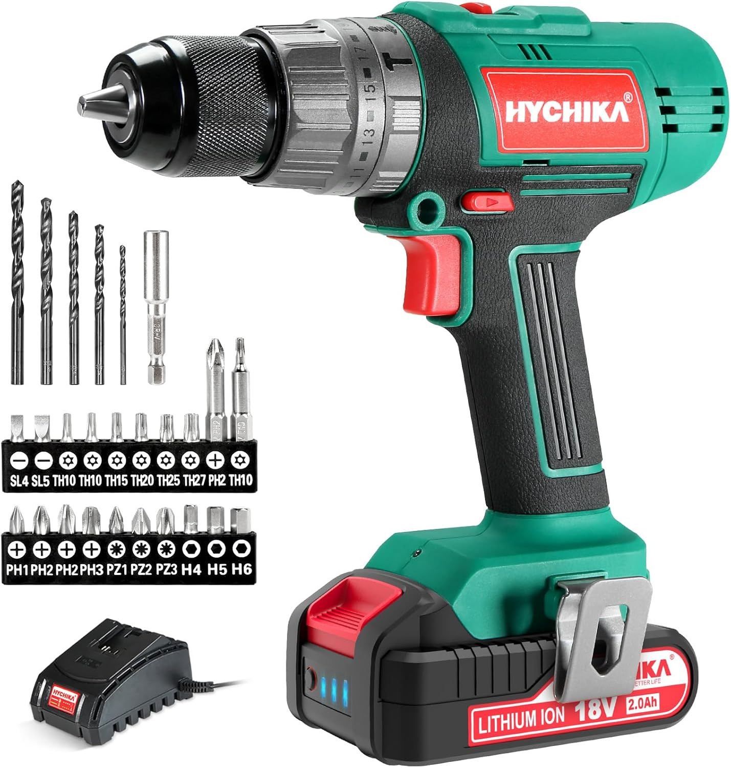 Trapano Avvitatore HYCHIKA 18V con Batteria